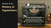 History of typewriters | Industry study